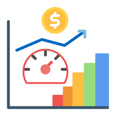 Economic Indicator icon vector image. Can be used for Gig Economy.