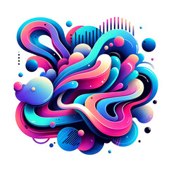 abstract background featuring colorful liquid shapes.