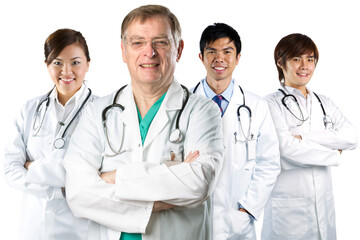 A team of a happy Doctors