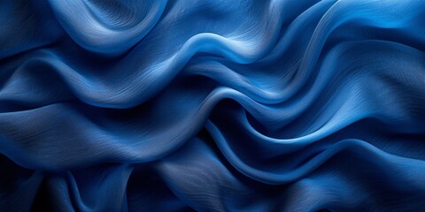 Fashionable Waves: Blue Denim Swirls for a Stylish Summer Generative AI