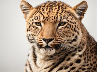 leopard Majesty in White