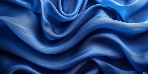 Fashionable Waves: Blue Denim Wrap Around Generative AI