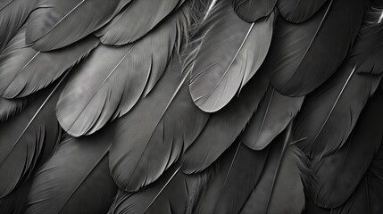 黒い鳥の羽の背景
 - obrazy, fototapety, plakaty