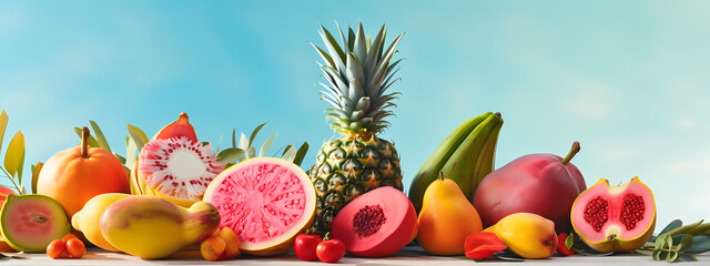 Obraz na płótnie Canvas Tropical Harmony: Exotic Flavors of Summer