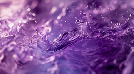 紫色の透明な液体
