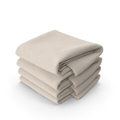 Stack of Beige Towels PNG