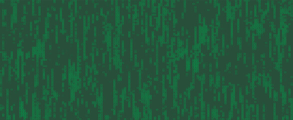 Abstract green mosaic background. Abstract colored LED squares background. Technology digital square green color background. Green pixel grid background. Vector illustration.
