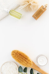 Spa and beauty zero waste bath supplies and treatment cosmetic products