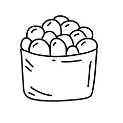 Sushi Outline Vector