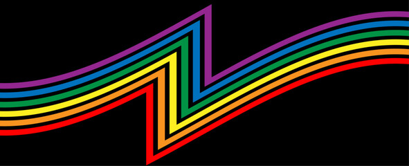 Lesbian, gay, bisexual, and transgender flag. Rainbow pride flag of LGBT organization. suit for banner, cover, poster, brochure, website, backdrop, landing page, greeting card. Vector illustration