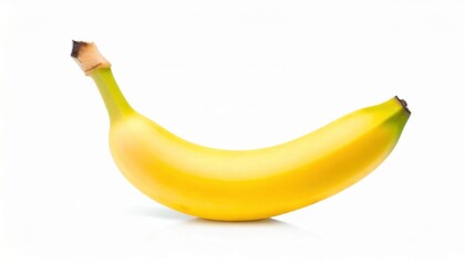 Banana isolated on white background. Healthy food photography concept.