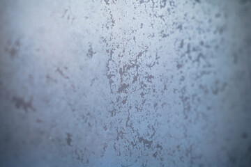 frost patterns on frozen glass