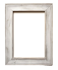 wooden frame on a transparent background