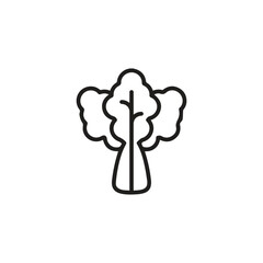 Spinach icon vector. Linear style sign for mobile concept and web design. Spinach symbol illustration. Pixel vector graphics - Vector.	