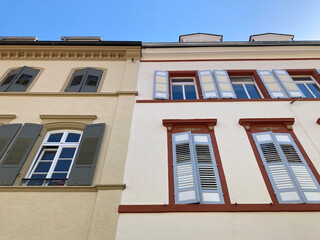 Altbaufassaden in der Heidelberger Altstadt	