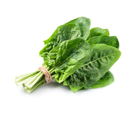 Bunch of spinach salad  on white backgrounds
