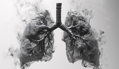 Lung Vapors: A Smoky Tribute to the Monthly Horoscope Generative AI - obrazy, fototapety, plakaty