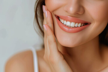 Fototapeta premium Elegant Gesture: French Manicure Delight