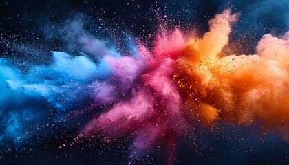 Obraz na płótnie Canvas Colorful Explosion of Pride: Celebrating LGBTQ+ Pride Month with Vibrant Colors Generative AI
