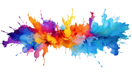 White background with blue and green splatter brush strokes