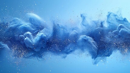 Galaxy-Inspired Blue Fog: A Cosmic Sensation for Your Monthly Photo Collection Generative AI