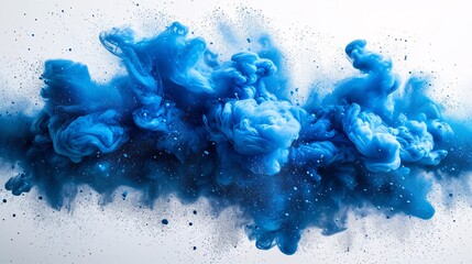 Colorful Blue Fountain of Creativity: A Monthly Inspiration for Artists and Designers Generative AI - obrazy, fototapety, plakaty