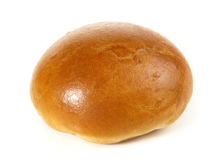 Homemade Hamburger Bun - Bread Rolls for Hamburger isolated on white Background