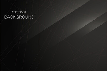 Modern 3D black geometric abstract background with waves shape design. Minimalist modern graphic design element. Banner, flyer, card, or brochure cover