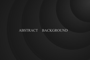 Modern 3D black geometric abstract background with waves shape design. Minimalist modern graphic design element. Banner, flyer, card, or brochure cover