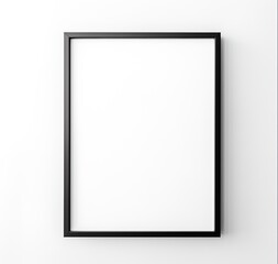 Classic black frame, portrait orientation. Ratio 3x4 - obrazy, fototapety, plakaty