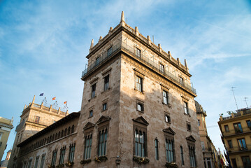 Palacio de la Generalitat Valenciana, historic building of the city and seat of the Valencian...