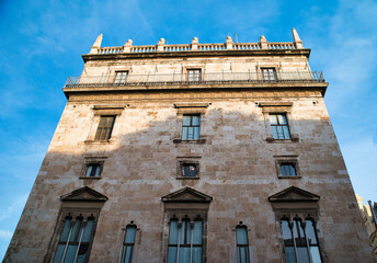 Palacio de la Generalitat Valenciana, historic building of the city and seat of the Valencian...