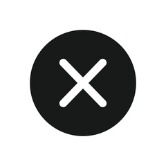 Fototapeta premium Single close or delete icon.
