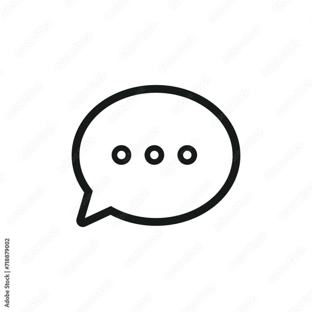Aufkleber set of chat message bubbles vector icon. communication icons. talk bubble, dialog. web icon .