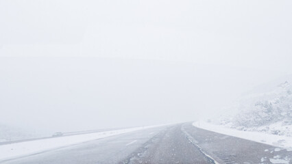 Braving a Winter Storm Driving Through Western Colorado