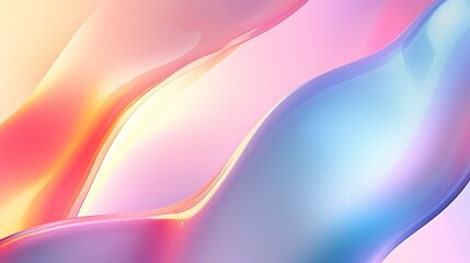 Tech Innovation Minimal Background In Metallic Pastel Colors