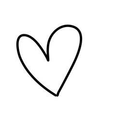 heart symbols line art vector design