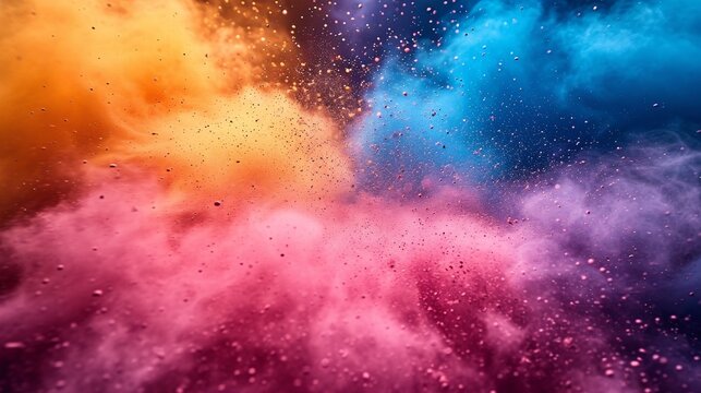 Colorful Confetti Blur: A Rainbow of Fun for the New Year Generative AI © vinod