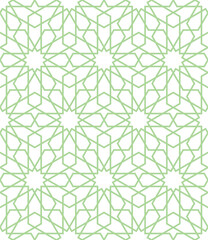 Seamless abstract geometric pattern in Islamic style
