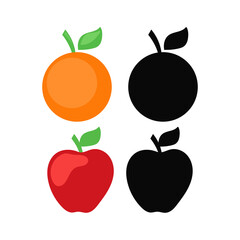 Set of vector juice logos on white background