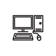 Computer Icon Vector.