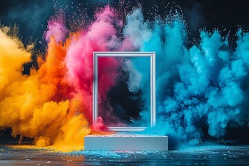 Colorful Chaos: A Monthly Event Celebration Generative AI