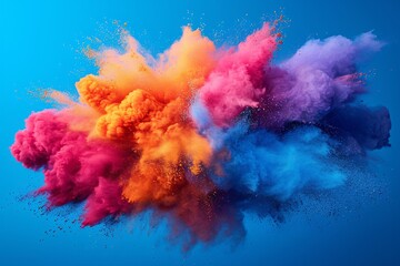 Fototapeta na wymiar Colorful Confetti Explosion Generative AI