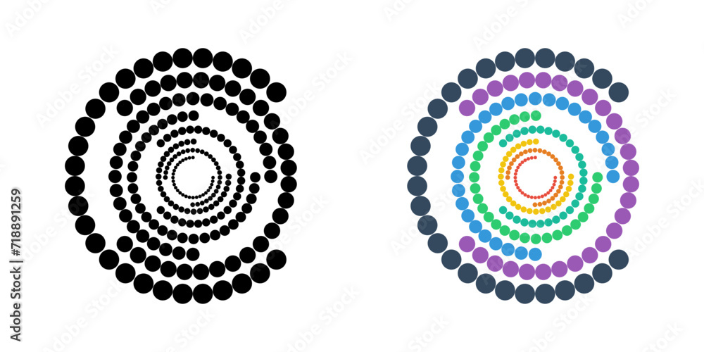Poster halftone dots in circle form. modern abstract background. dots background. vector illustration