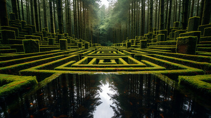 Maze in the forest