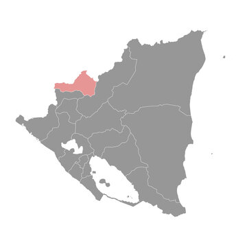 recommend clip art: Nueva Segovia Department map, administrative division of Nicaragua. Vector illustration.