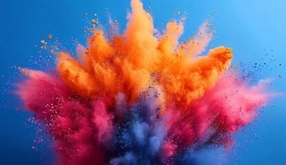 Obraz na płótnie Canvas Colorful Explosion of Pride: Celebrating LGBTQ+ Pride Month with Vibrant Colors Generative AI