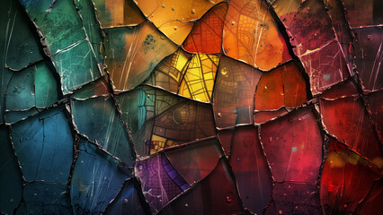 Shattered Spectrum: A Broken Stained Glass Effect