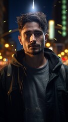 Fototapeta premium ritratto di giovane uomo di strada