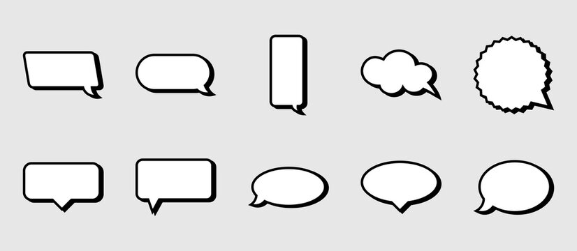 chat balloon abstract lineal color